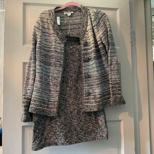 Knit suit. Really lovely outfit